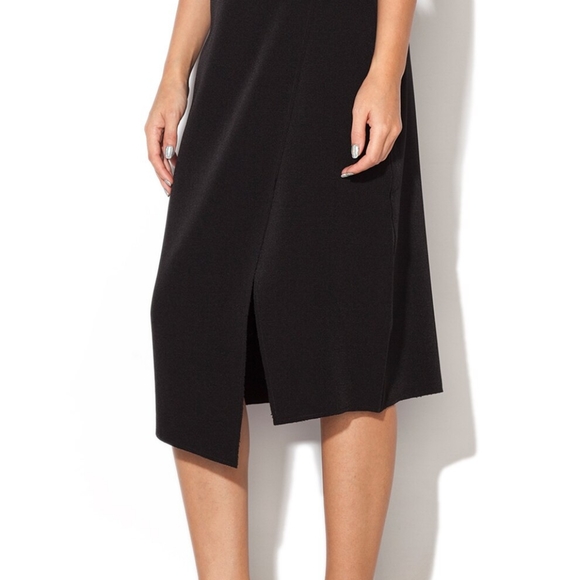 Mexx Midi Faux-Wrap Raw Hem Pencil Skirt Size 6 - Picture 2 of 8